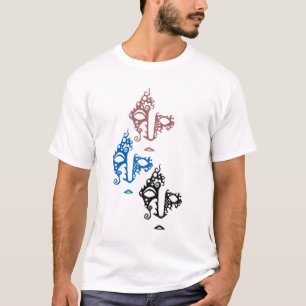 T-shirt T de três senhoras das caras