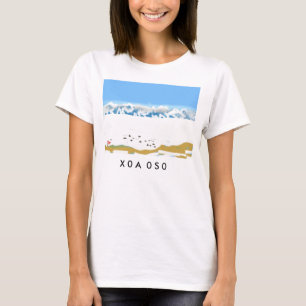 T-shirt T digital do desenho do círculo ártico de X0A 0S