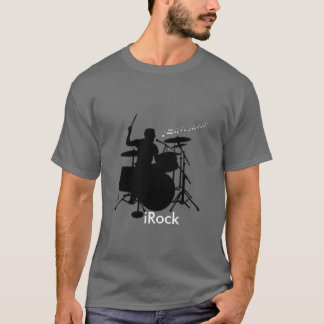 T-shirt T do baterista do iRock
