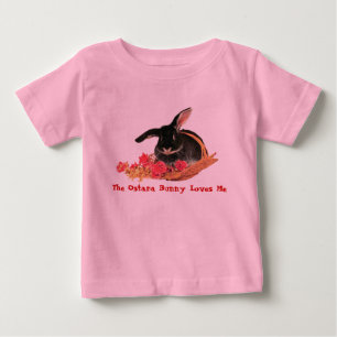 T-shirt T do bebê do coelho de Ostara