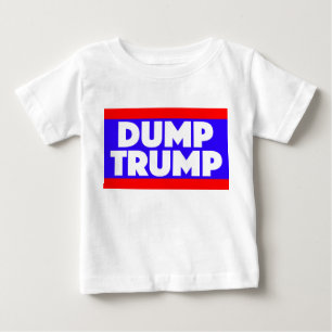 T-shirt T do bebê do trunfo da descarga