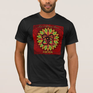 T-shirt T do cobrir do álbum da Jah-EU-Testemunha
