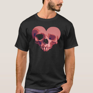 T-shirt T do coração do zombi