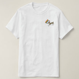 T-shirt T do Corgi do orgulho gay