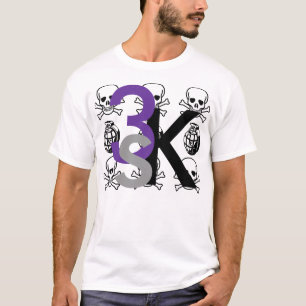 T-shirt T do crânio 3Kings & das bombas
