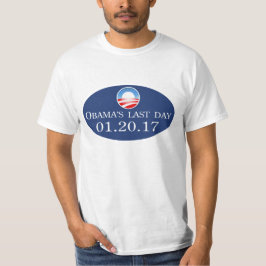 T-shirt T do dia de Obama último