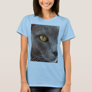 T-shirt T do gato