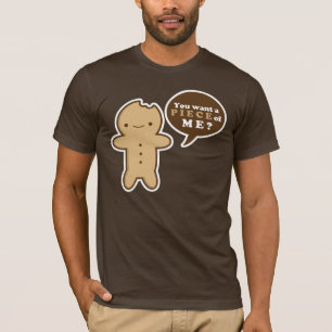 T-shirt T do homem de pão-de-espécie
