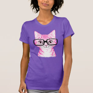 T-shirt T do jérsei das mulheres Nerdy tiradas mão da ar