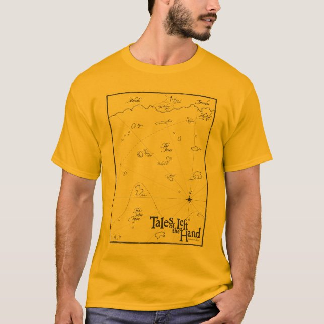 T-shirt T do mapa de TotLH (Frente)