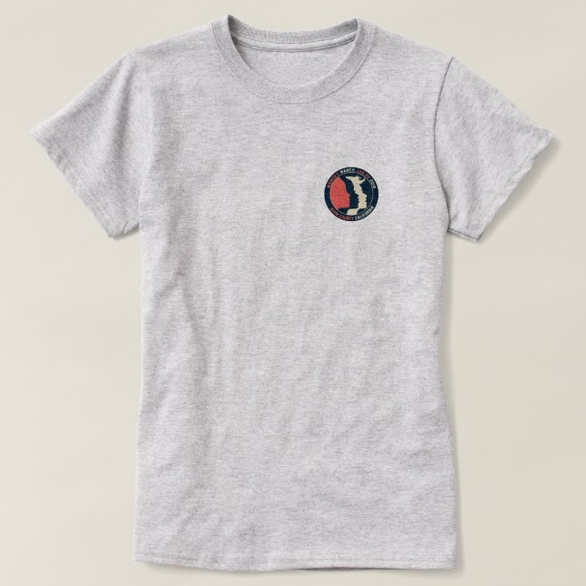 T-shirt T do março Kern das mulheres (Frente do Design)