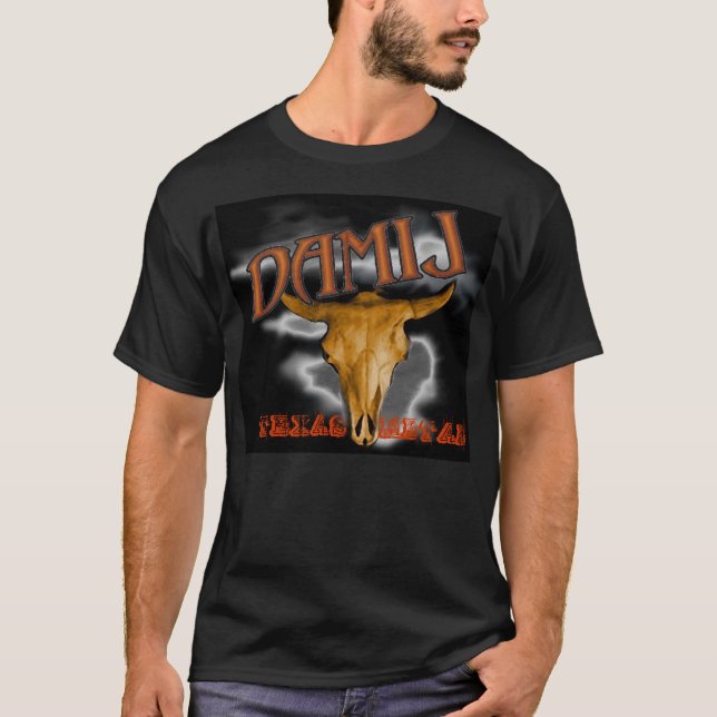 T-shirt T do metal de Texas (Frente)