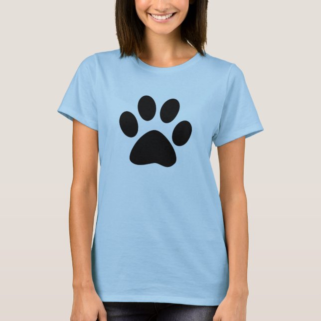 T-shirt T do pawprint (Frente)