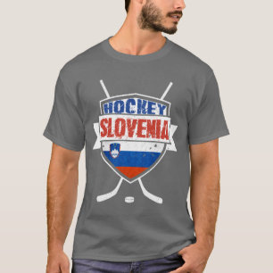 T-shirt T do protetor do hóquei em gelo de Slovenia