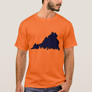 T-shirt T do roteiro de Virgínia - laranja