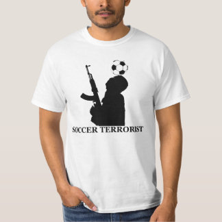 T-shirt T do valor do terrorista do futebol