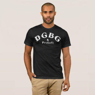 T-shirt T do vintage de DGBG do roupa americano
