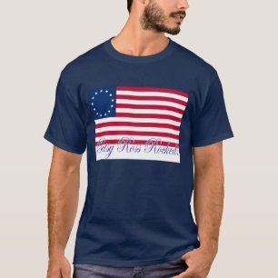 T-shirt T dos homens de Betsy Ross