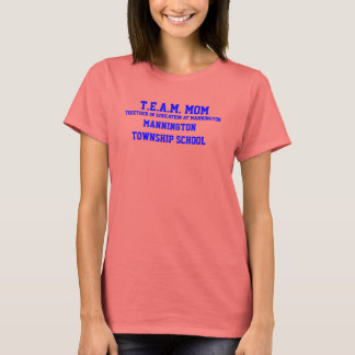 T-shirt T.E.M.M. MOM MANNINTON TOWNSHIP SCHOOL Ringer Tee