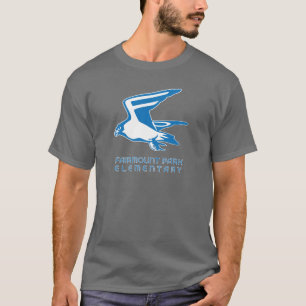 T-shirt T escuro do falcão com o gráfico claro do falcã