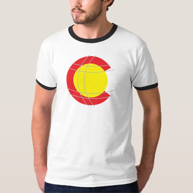 T-shirt T grande de "C" de MHPC (Frente)