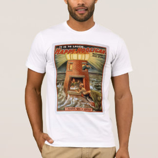 T-shirt T "hooligan feliz " do poster vintage