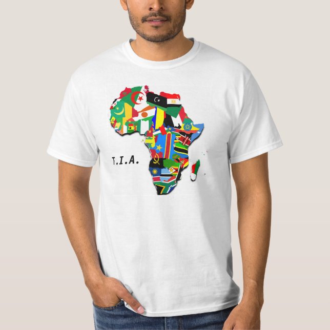 T-shirt T.I.A. Design do mapa (Frente)