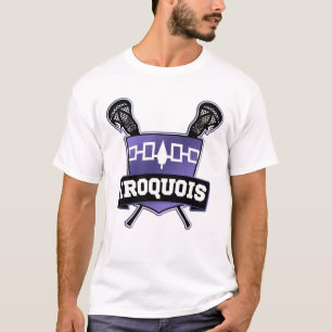 T-shirt T Iroquois do logotipo do Lacrosse da nação