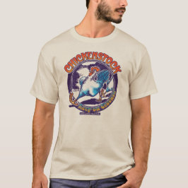 T-shirt T justo do estoque de galinha de 2014 carvalhos: