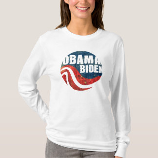 T-shirt T longo da Capa das mulheres de Obama Biden do