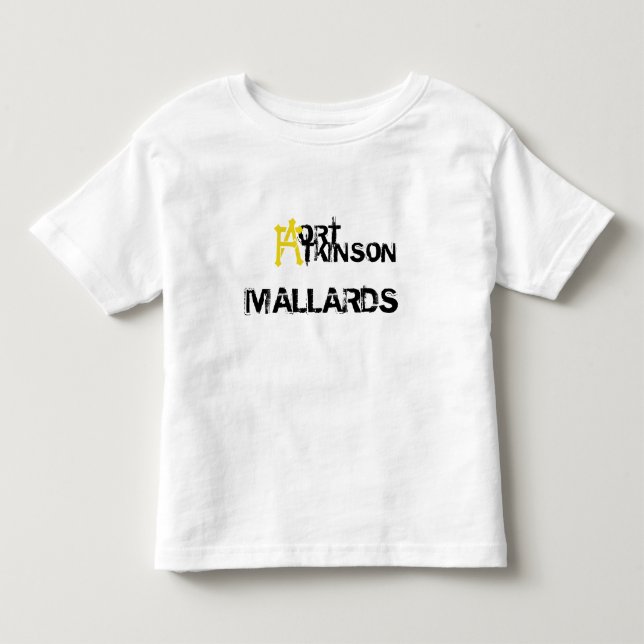 T-shirt T novo da criança da idade dos patos selvagens (Frente)