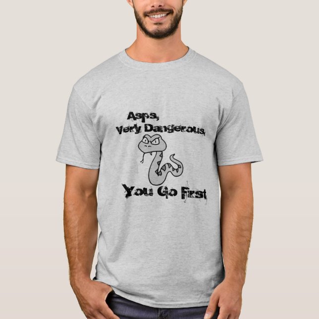 T-shirt T perigoso dos Asps (Frente)