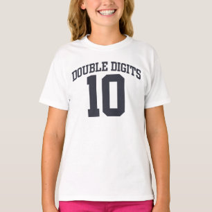 T-shirt T personalizado do ANIVERSÁRIO dos dois dígitos