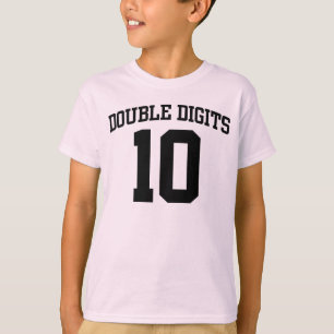 T-shirt T personalizado do ANIVERSÁRIO dos dois dígitos