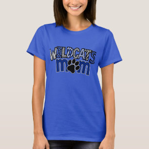 T-shirt T real dos SS da pata dos Wildcats da MAMÃ
