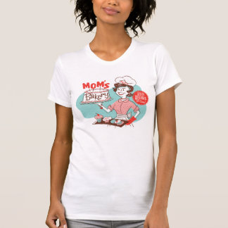 T-shirt T retro do dia das mães da padaria da mãe