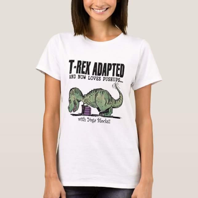T-shirt T-Rex ama Pushups (Frente)