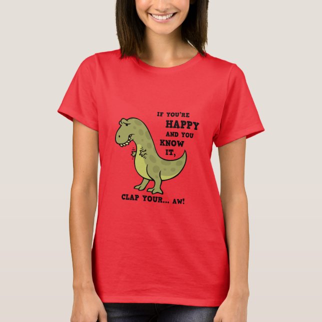 T-shirt T-Rex Clap II (Frente)