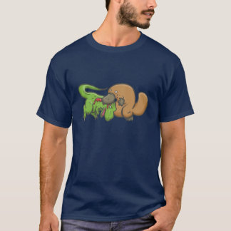 T-shirt T-rex contra Platypus