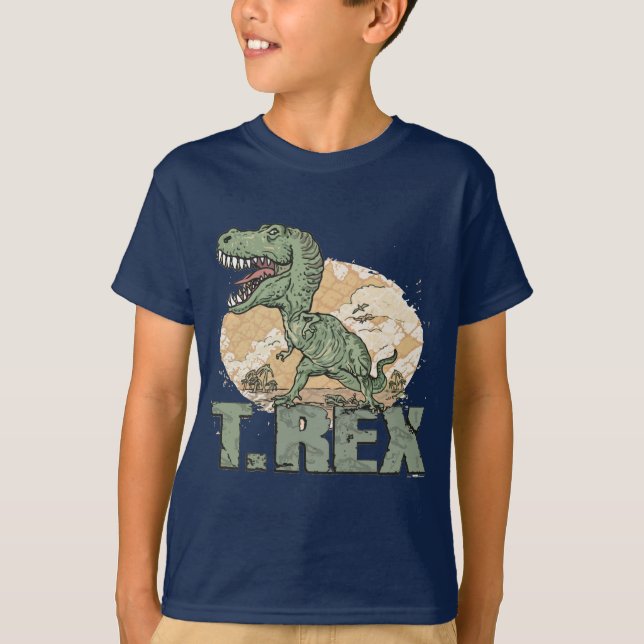 T-shirt T. Rex Dinossauro por estúdios de Mudge (Frente)