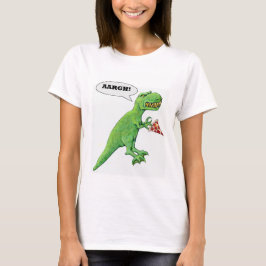 T-shirt T-Rex e pizza