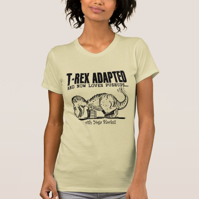 T-shirt T-Rex Loves Pushups (Frente)