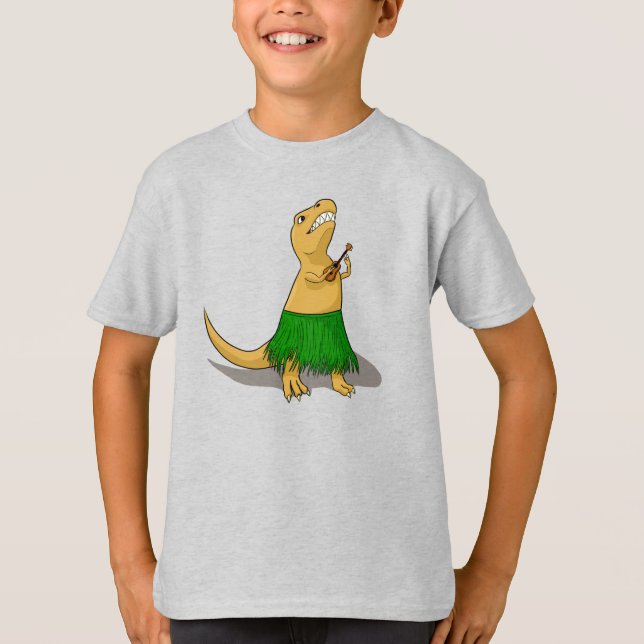 T-shirt T-Rex Ukulele (Frente)