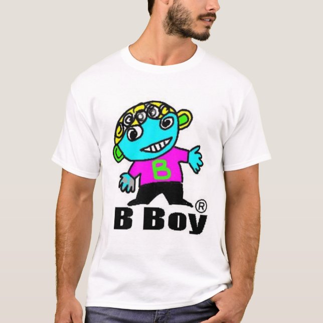 T-shirt T-saia do menino de B (Frente)