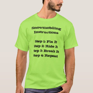 T-shirt "T-shirt de Sledders.com das instruções