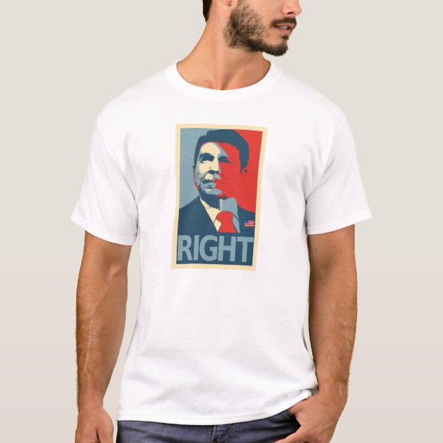 T-shirt T-shirt: Reagan era direito (Frente)