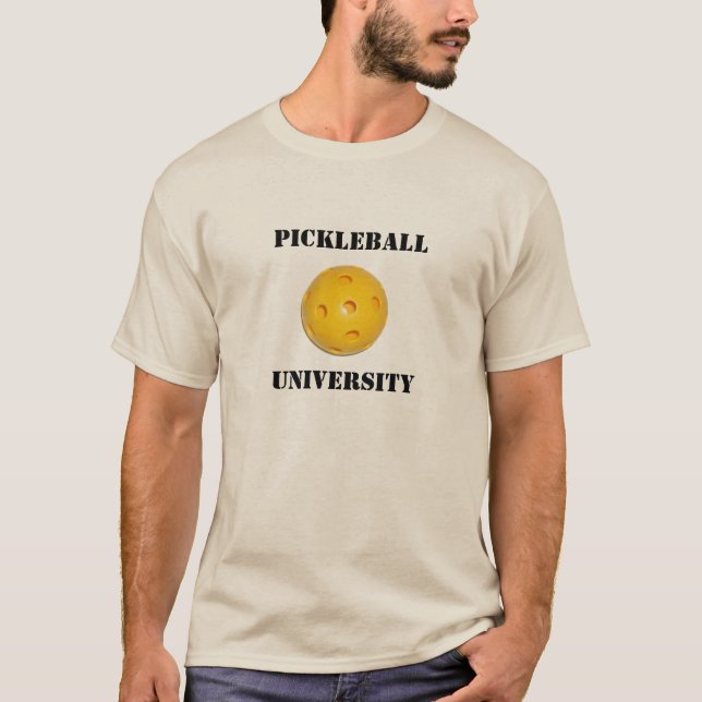 T-shirt T-shirt: UNIVERSIDADE DE PICKLEBALL (Frente)