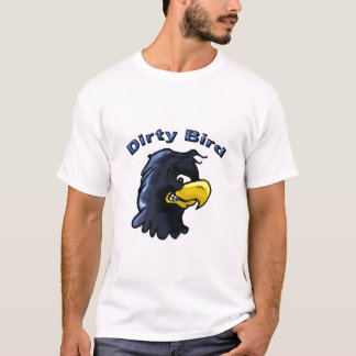 T-shirt T sujo do pássaro