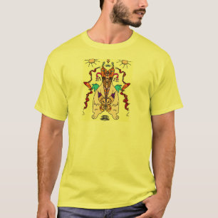 T-shirt T temível da simetria (cor)