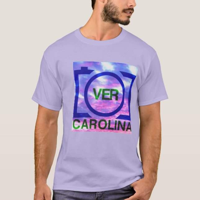 T-shirt T V2 do logotipo de VerCarolina (Frente)